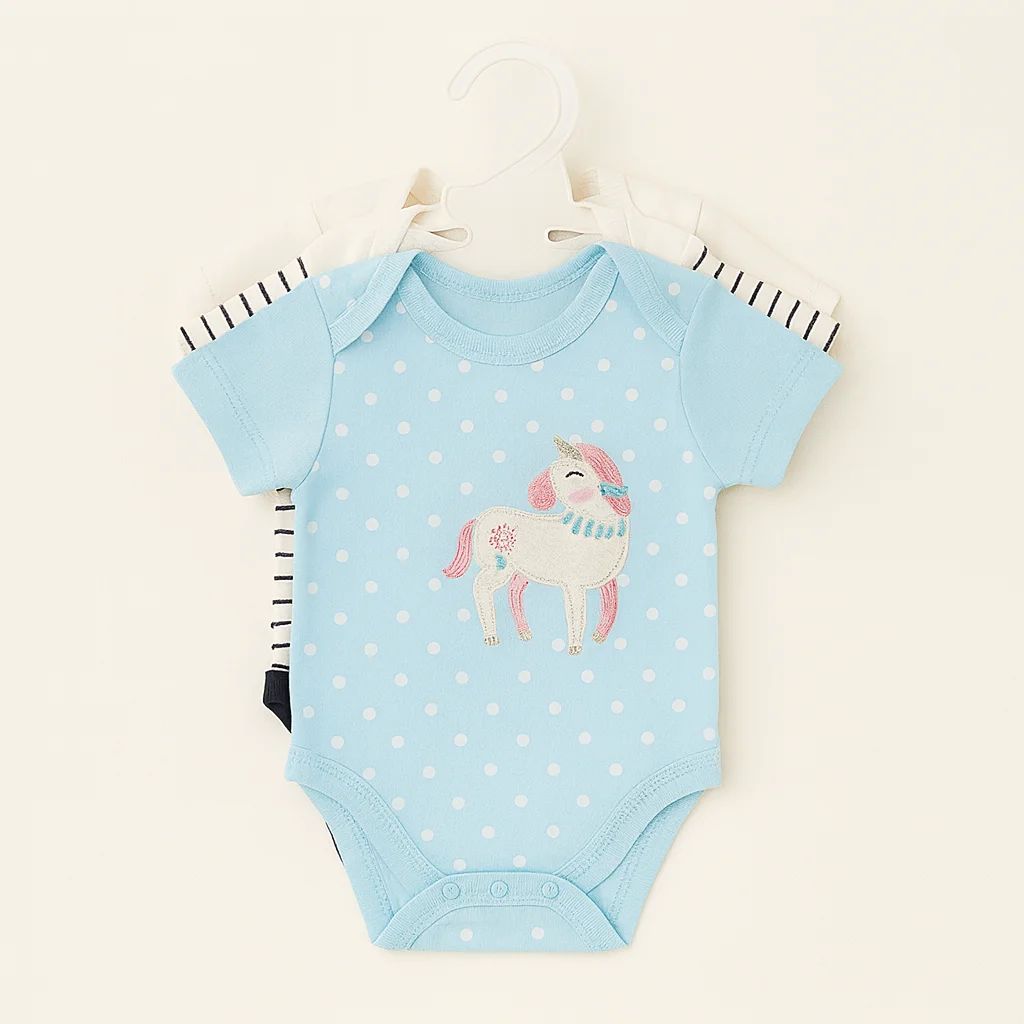 3-Pack Unisex Baby Onesies – 0-3, 3-6, and 6-9 months old — Baby Clothing — Chikaro
